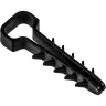 Дюбель-хомут JAZZWAY 5054981 PCD-F 05х10-45-100BL для плоского кабеля PA6,6 черный (уп.100шт)