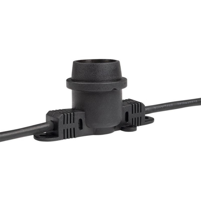 Гирлянда уличная JAZZWAY БЕЛТ-ЛАЙТ PBL-S40/L24+1,5 Black E27 IP65 24м 5058255